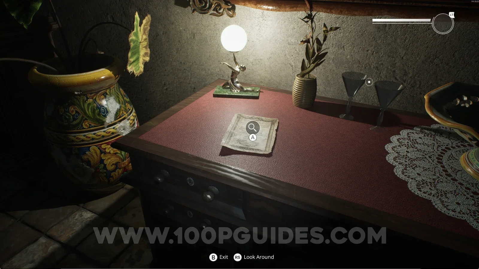 Remothered: Red Nuns Legacy: the letter next to the broken glass table on the second floor