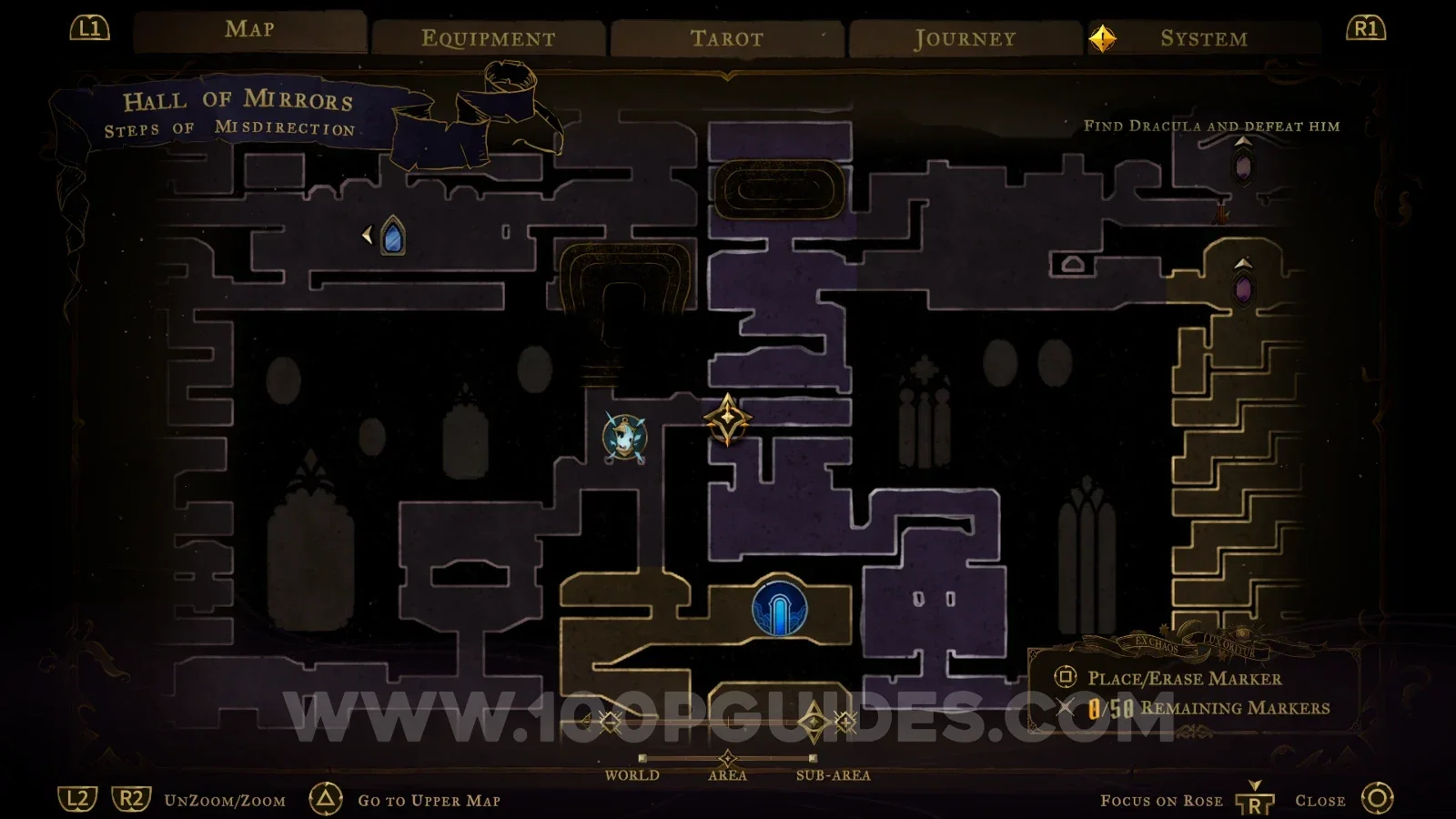 Castlevania Belmont's Curse Hall Of Mirrors: Steps Of Misdirection, location of The Reflection Deceives clue