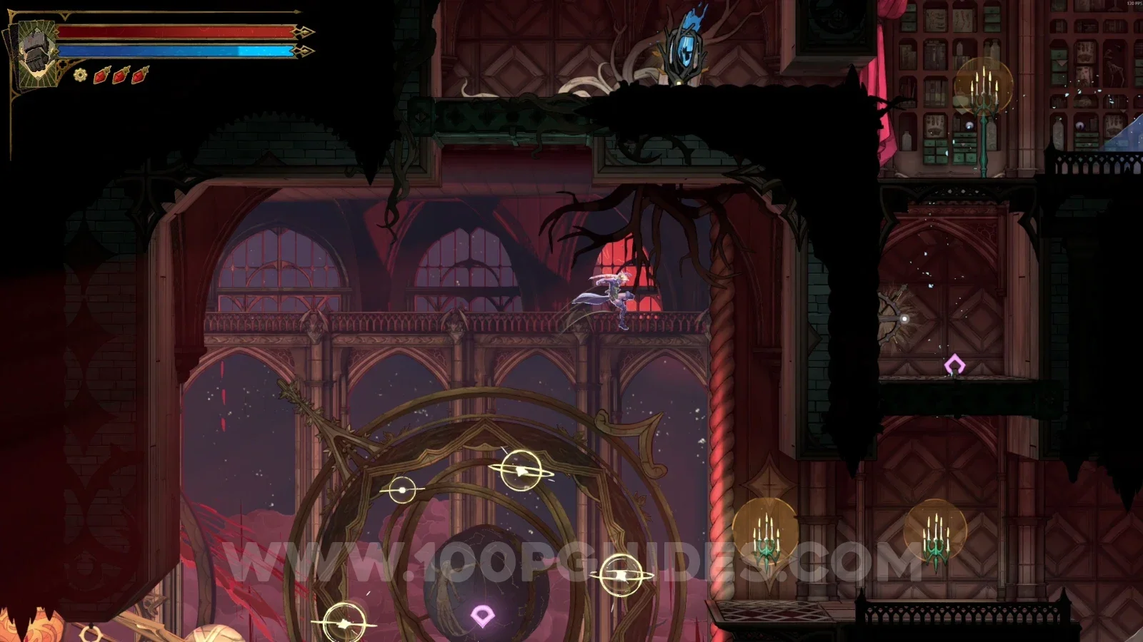 Castlevania Belmont's Curse Planetarium: Wise Heart Fragment #15 in the upper part of the area