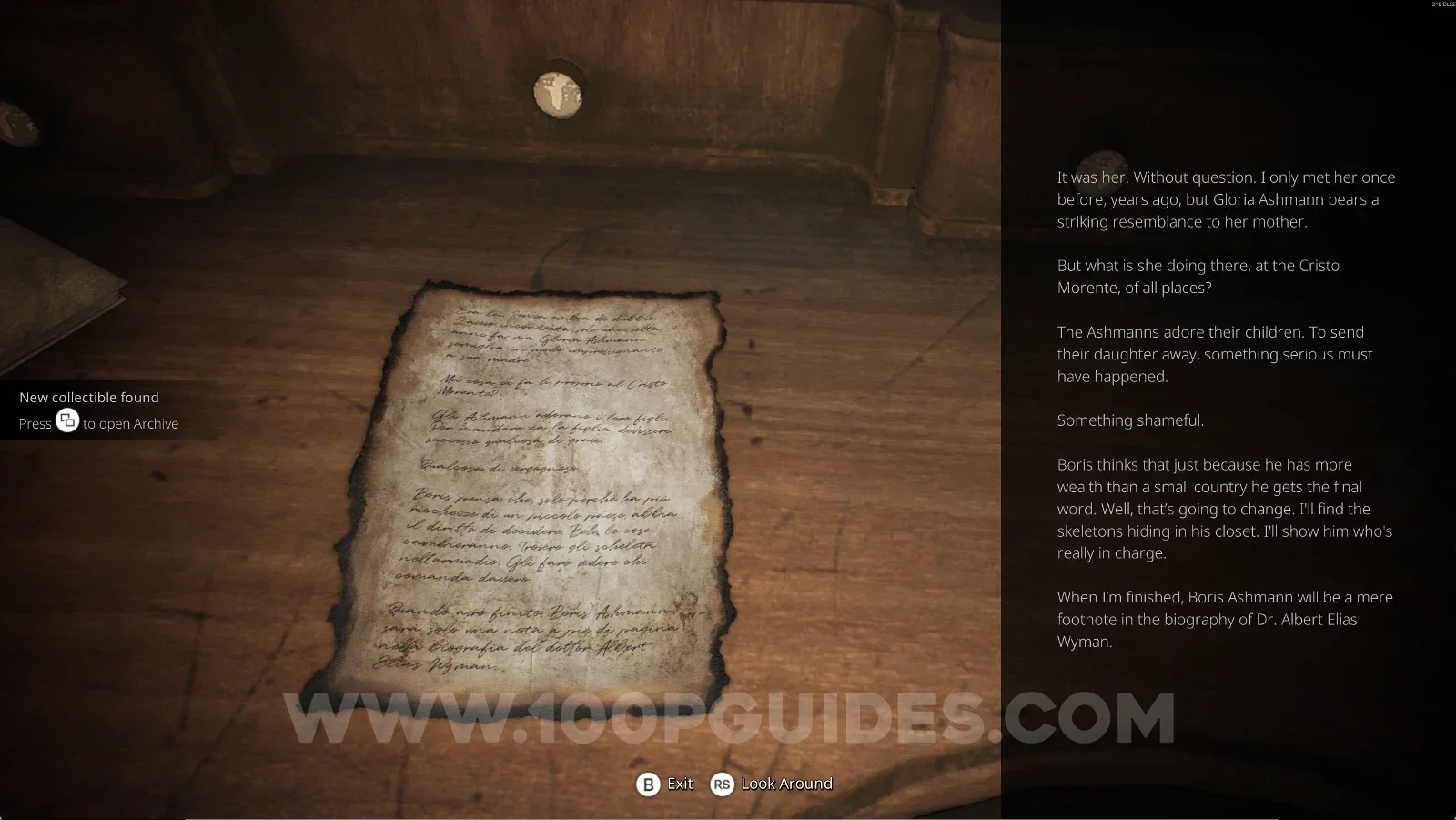 Remothered: Red Nuns Legacy Convent: the letter on top of the table, Wyman's Notes On The Ashmanns