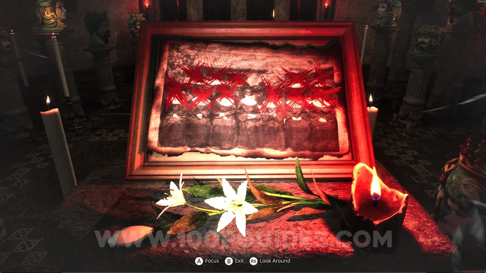 Remothered: Red Nuns Legacy Convent: using Retrocognition on the lily past the large door
