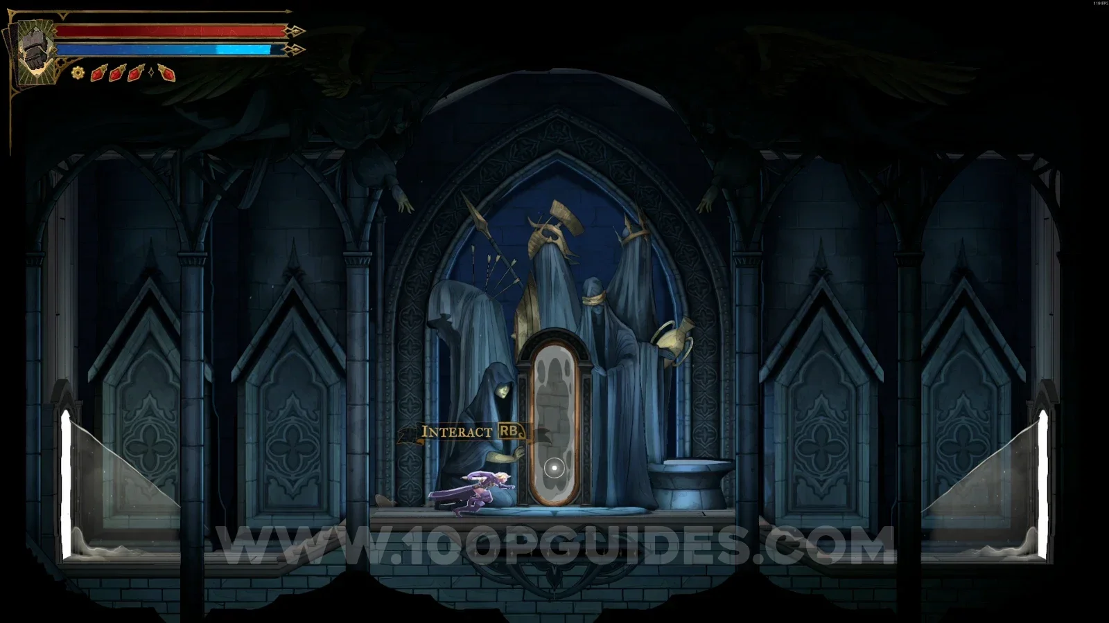 Castlevania Belmont's Curse Exhibition Room: Mirror Of Life #2 in the area marked on the map