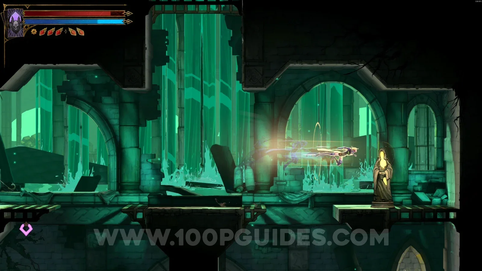 Castlevania Belmonts Curse Serpents' Lair: XP Statue #42 in the marked area