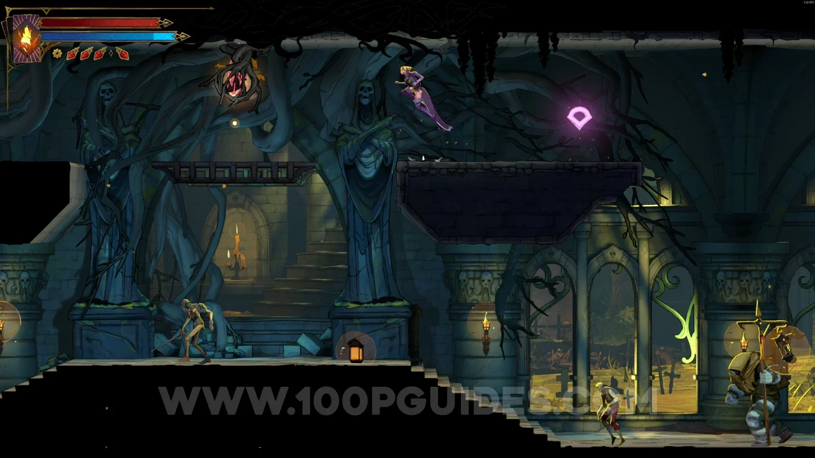 Castlevania Belmont's Curse Ossuary Of The Innocents: Brave Heart Fragment #1 in the middle of the area