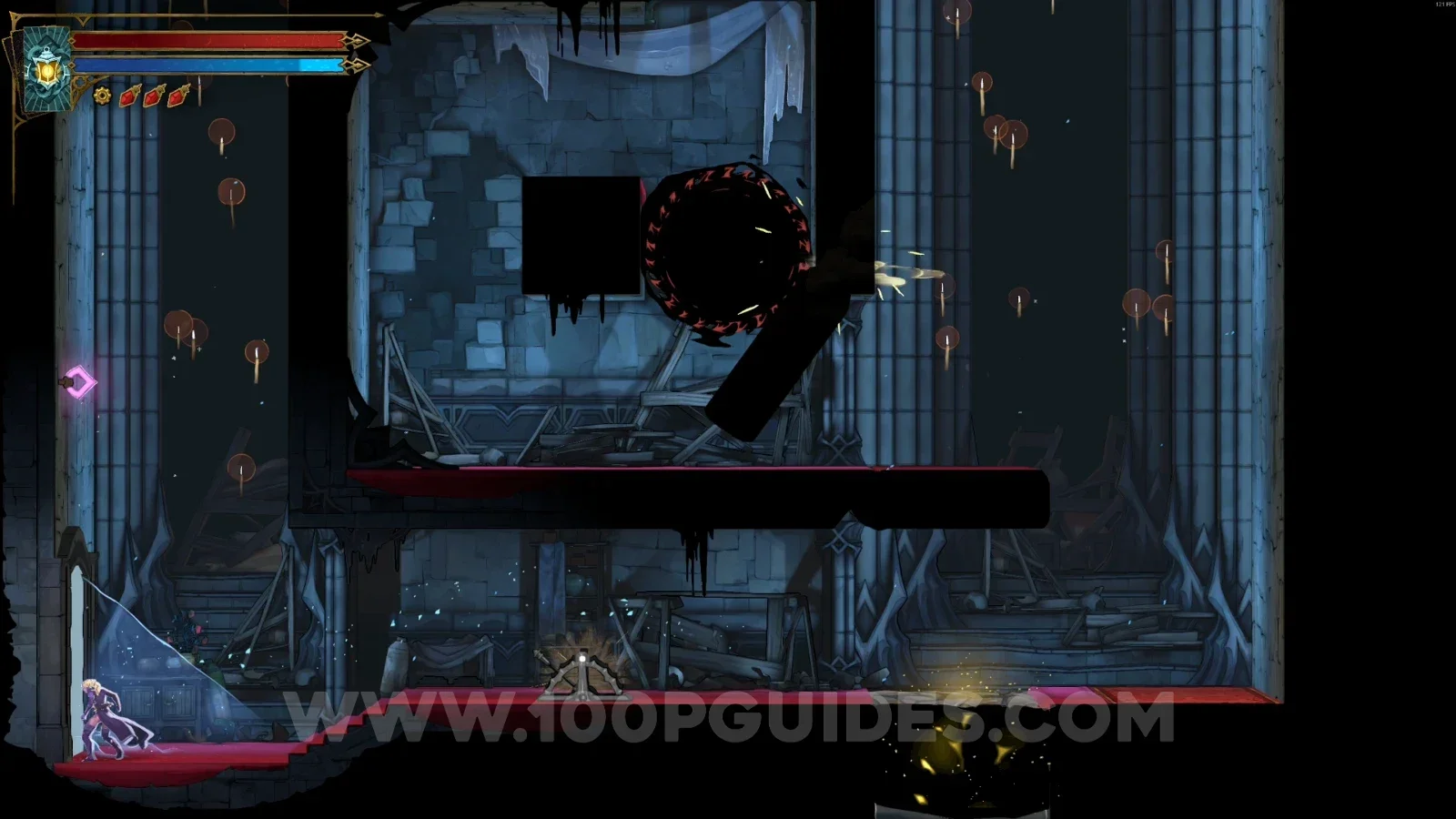 Castlevania Belmonts Curse Old Gallery: going down to the door on the right toward Mirror Of Life #8