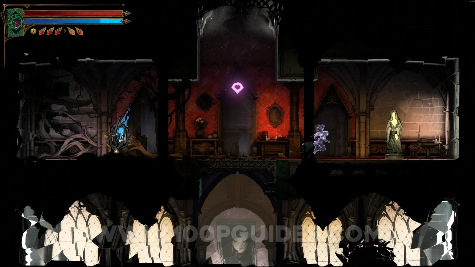Castlevania Belmonts Curse Boudoir Of Bewilderment: XP Statue #13 and Wise Heart Fragment #1 in the area