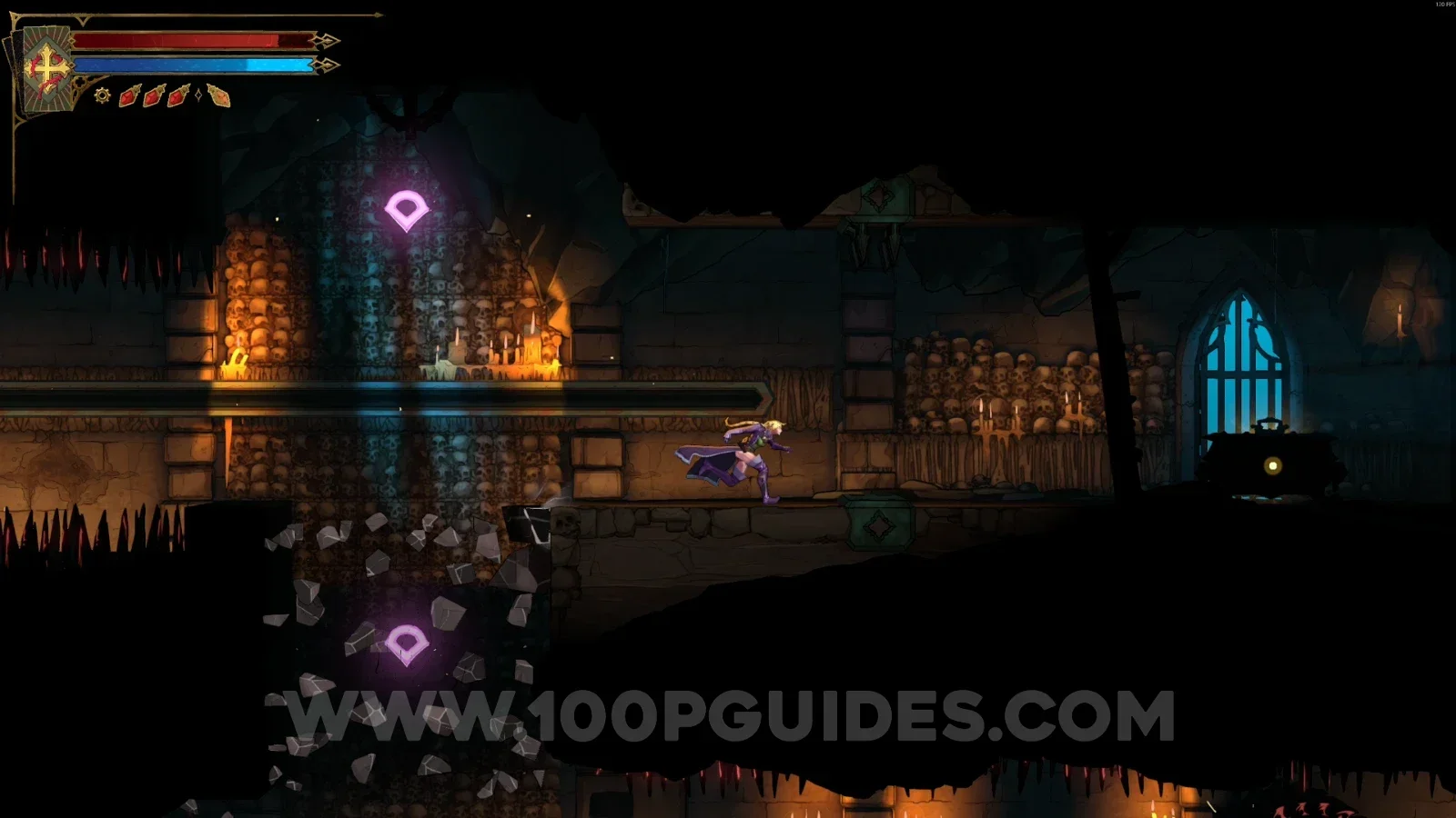 Castlevania Belmonts Curse Path Of The Abyss: Relic #2 Mourning Bead at the top of the next area