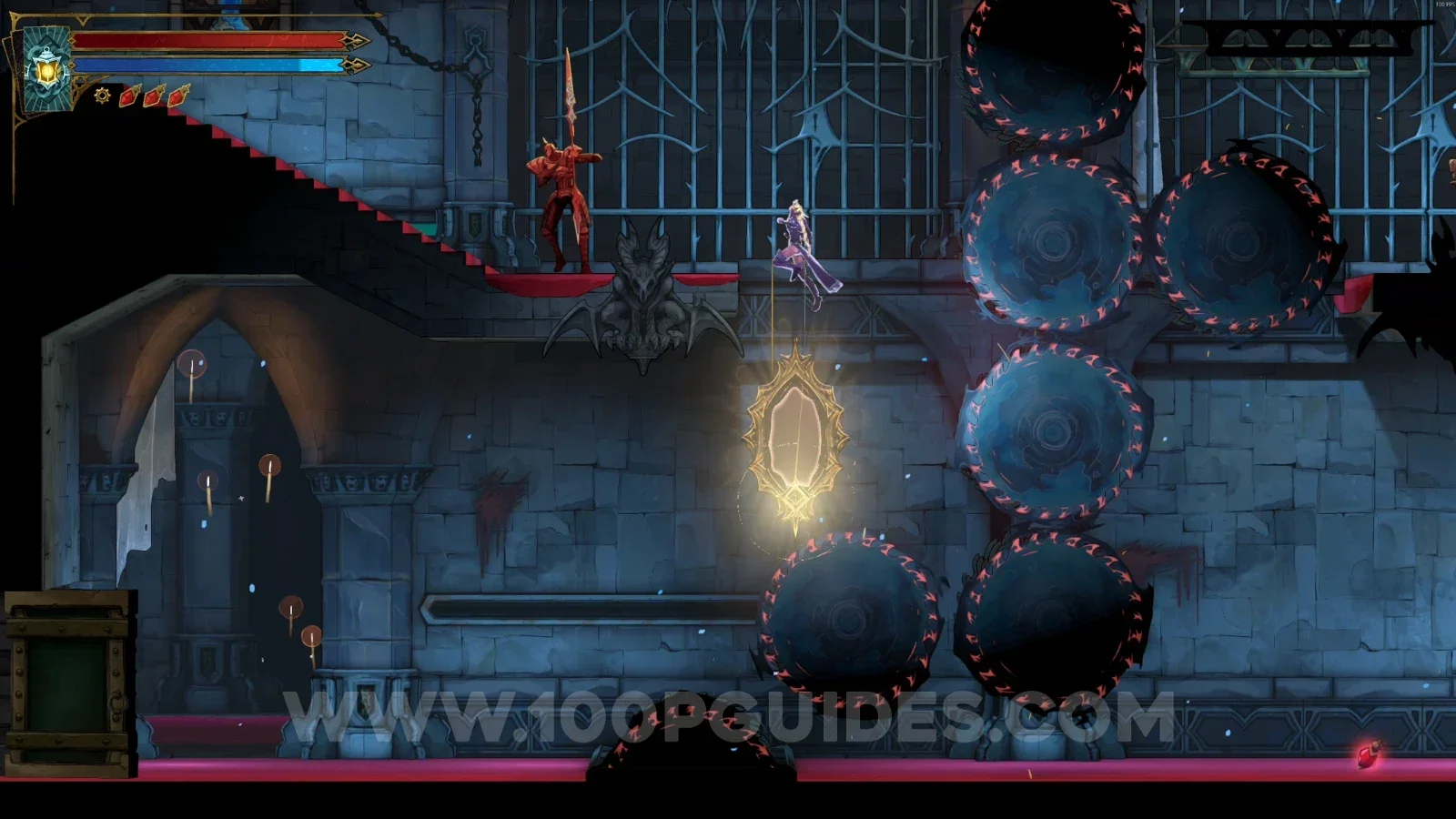 Castlevania Belmonts Curse Old Gallery: heading left and using the painting to climb up