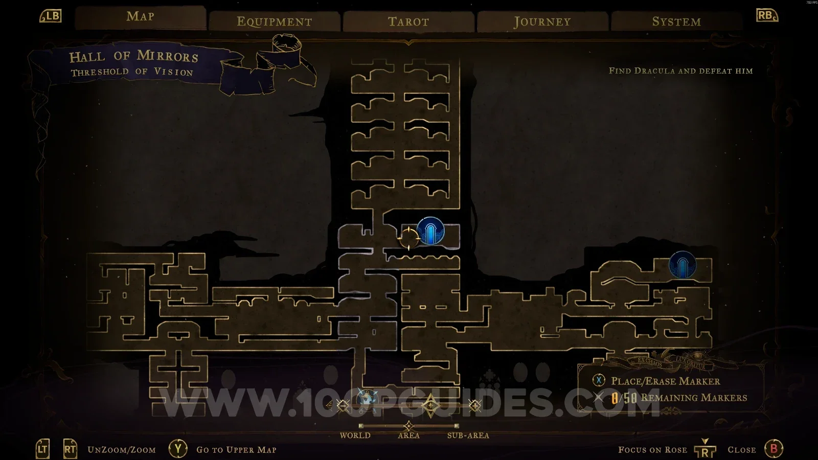 Castlevania Belmonts Curse Hall Of Mirrors: the Threshold of Vision, where Mirror Of Life #23 is found