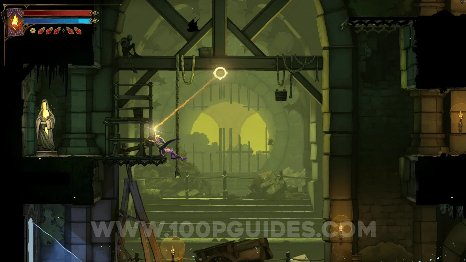 Castlevania Belmonts Curse Sewer Reservoir: XP Statue #10 in the marked area