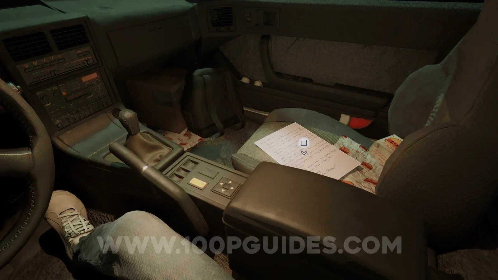 Terrible Lizards Chapter 1: Letter from Mom note on the passenger seat of the car at the very start