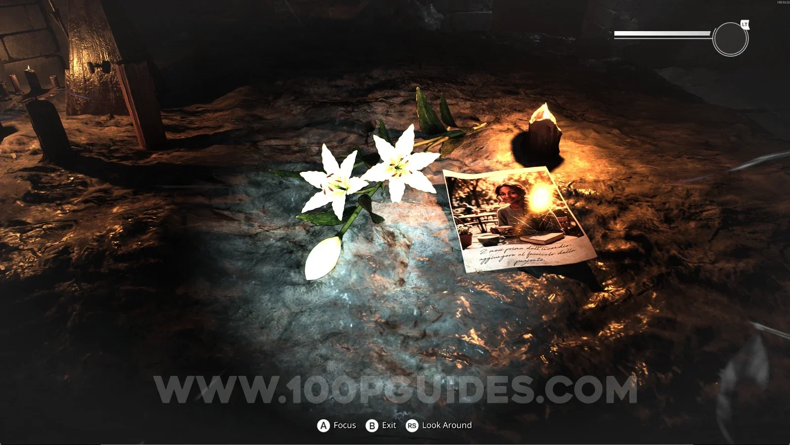 Remothered: Red Nuns Legacy Catacombs: using the power on the lily for Retrocognition #30