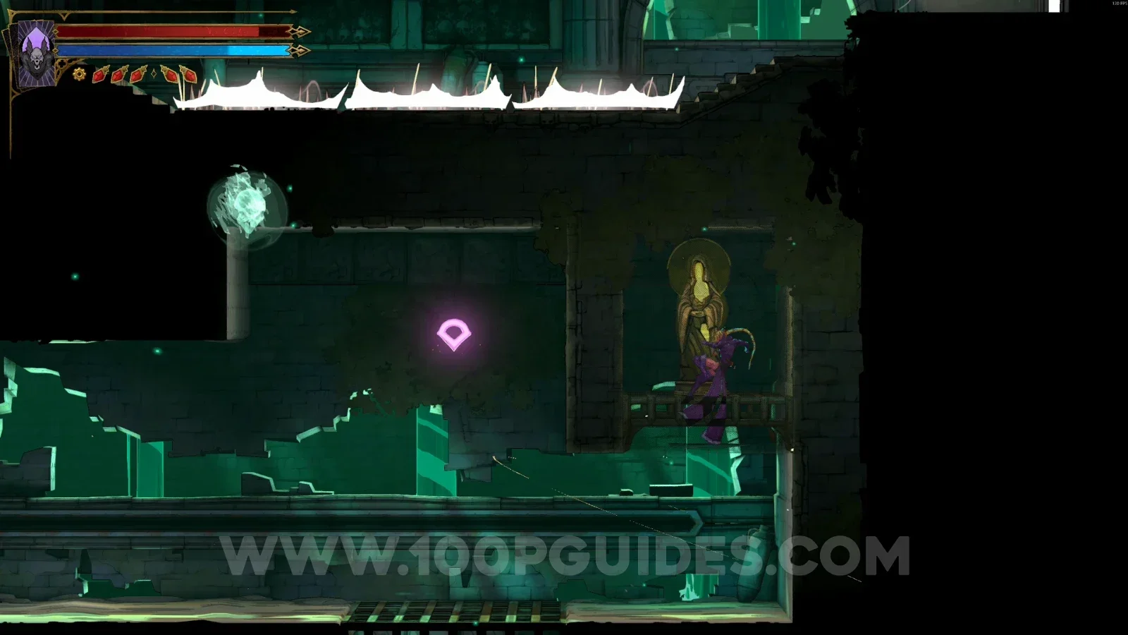 Castlevania Belmont's Curse Hot Springs: XP Statue #13 inside the secret room