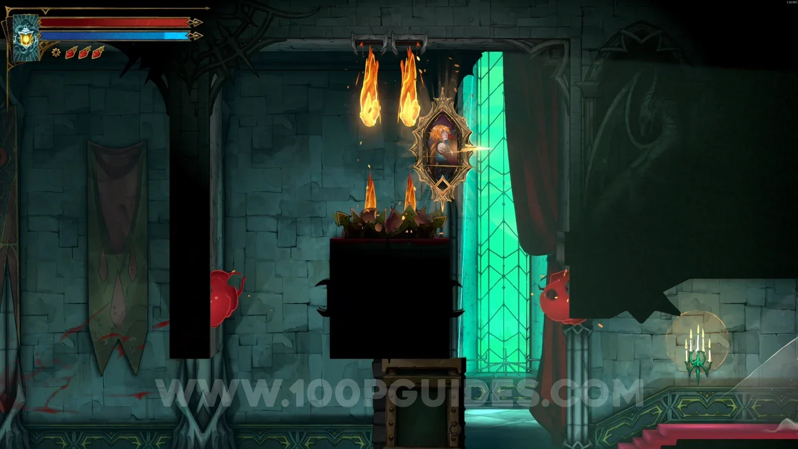 Castlevania Belmonts Curse Ballrooms: using the frame to reach XP Statue #79