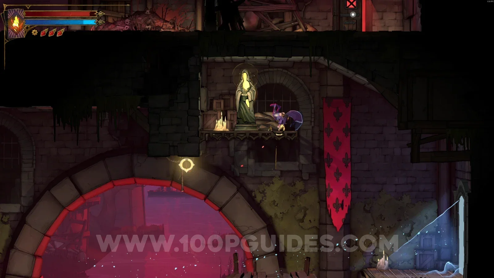 Castlevania Belmonts Curse Streets Of The Tomb Masons: XP Statue #4 in the marked area