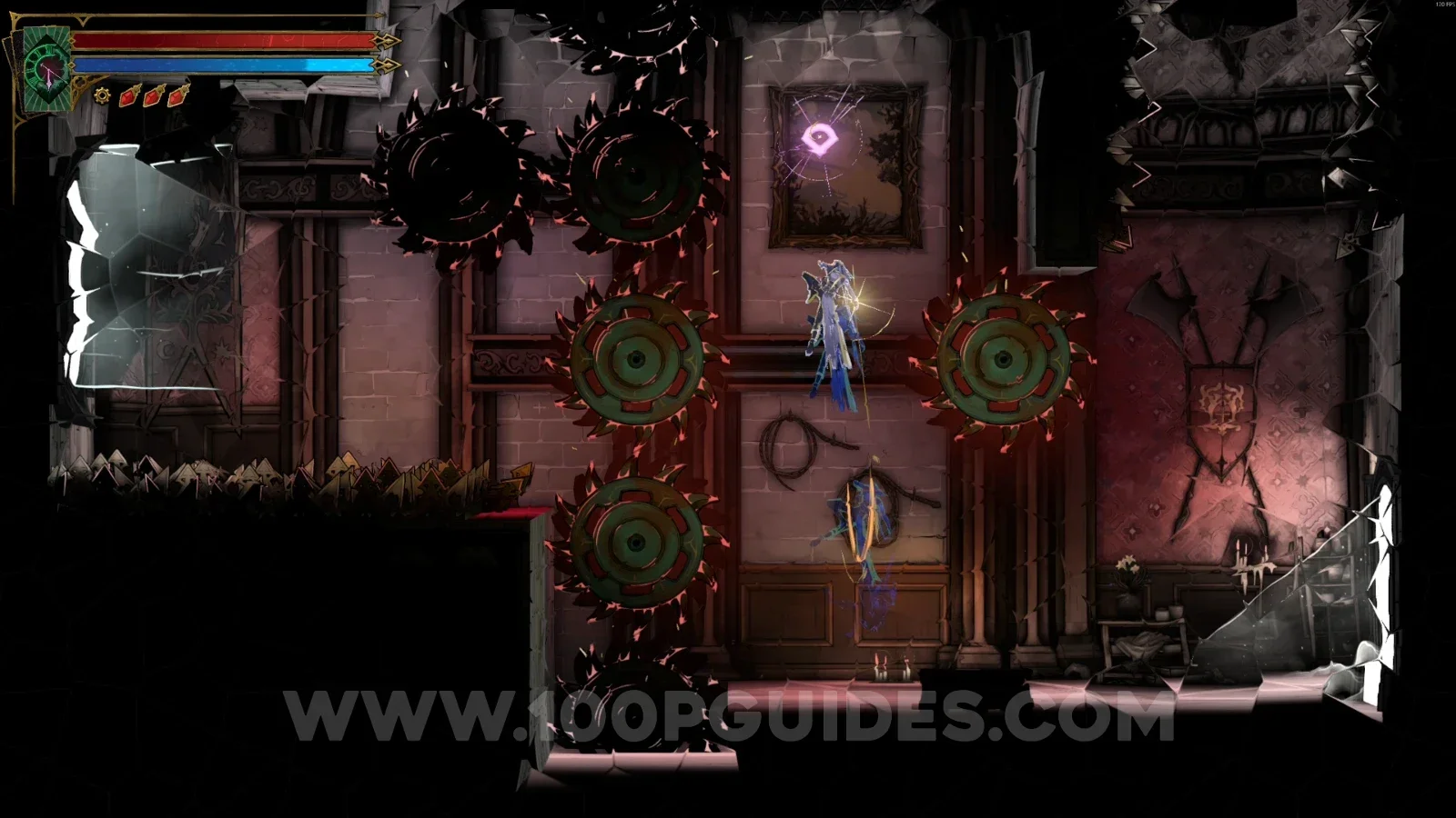Castlevania Belmonts Curse Glass Gallery: climbing toward the statue at the top of the area