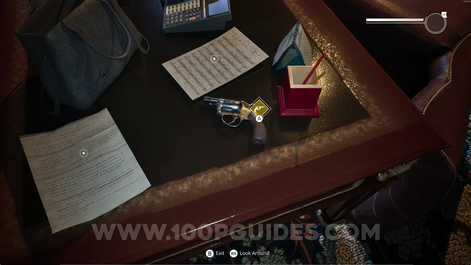 Remothered: Red Nuns Legacy: Rosemary's Gun on the table next to the two notes