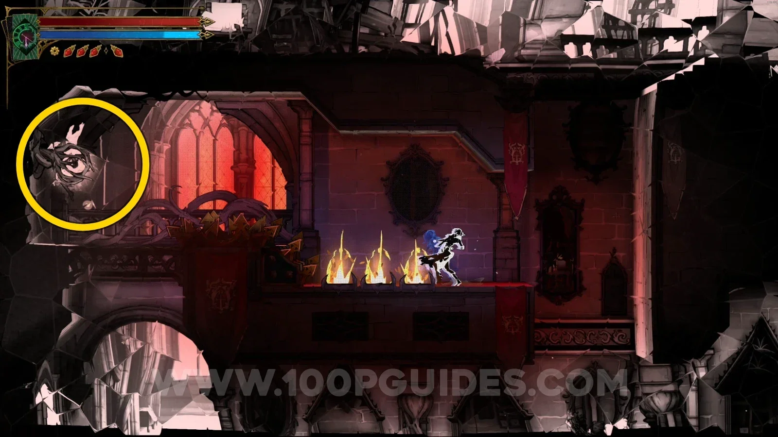 Castlevania Belmonts Curse Nightmare Atrium: Brave Heart Fragment #3 in the revealed secret area