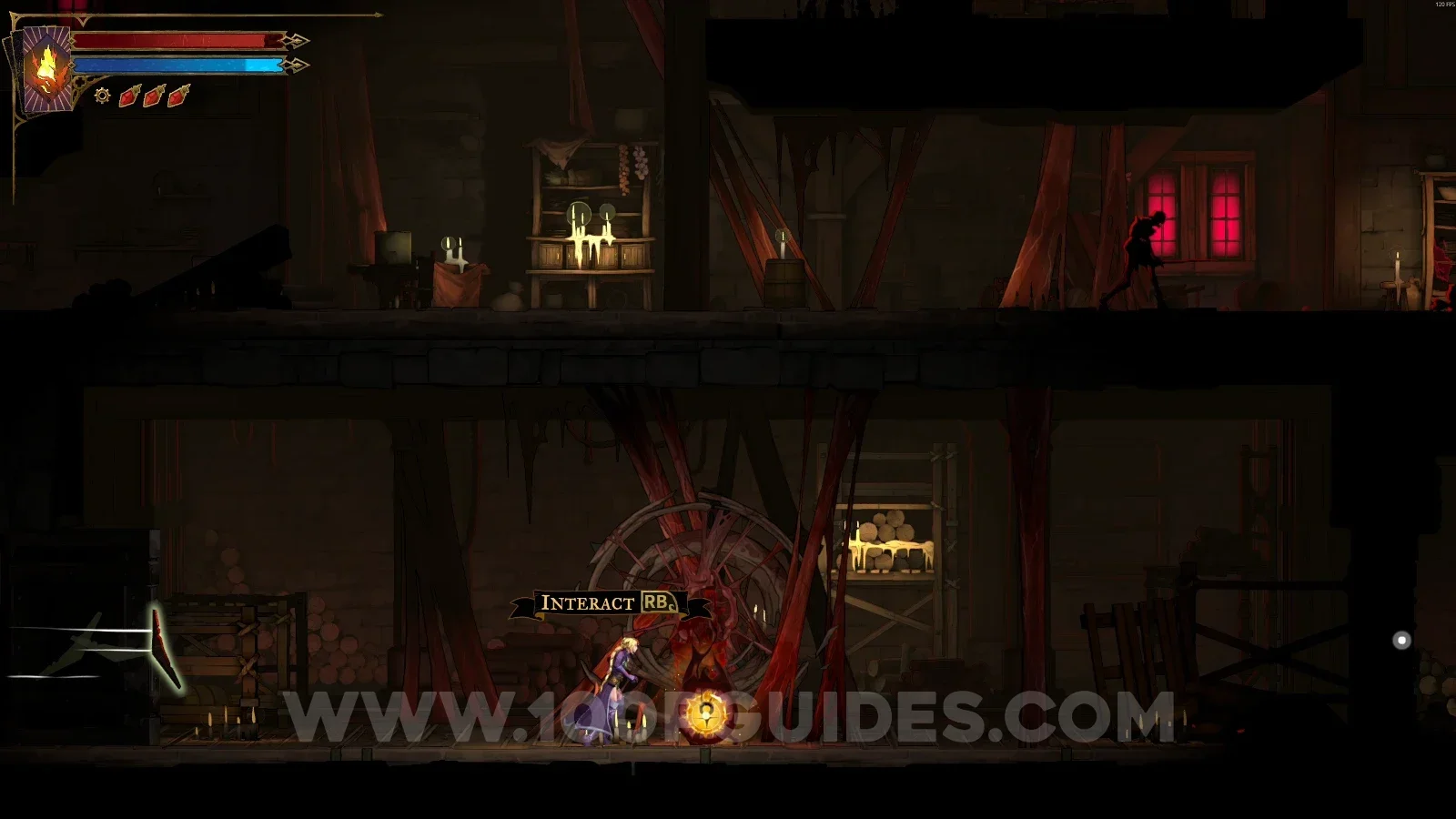 Castlevania Belmonts Curse Street Of The Tomb Masons: Relic #1 Thrilling Eye on the lowest level of the room