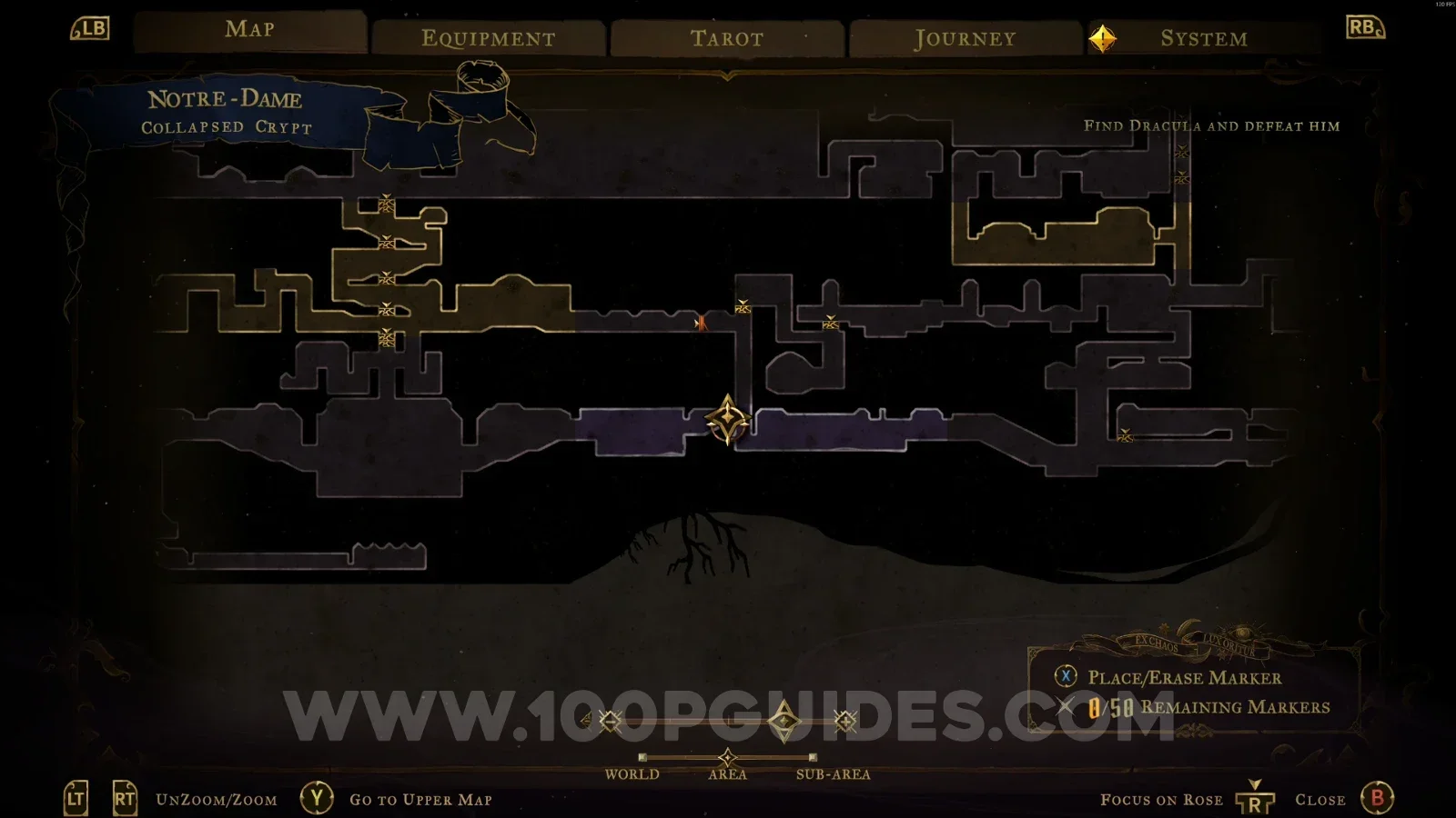 Castlevania Belmonts Curse Collapsed Crypt: going down the platform toward the left side