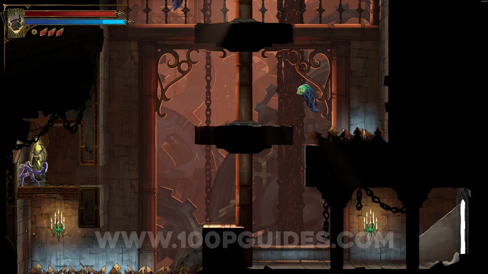 Castlevania Belmonts Curse Serpent Pinion: XP Statue #100 in the marked area