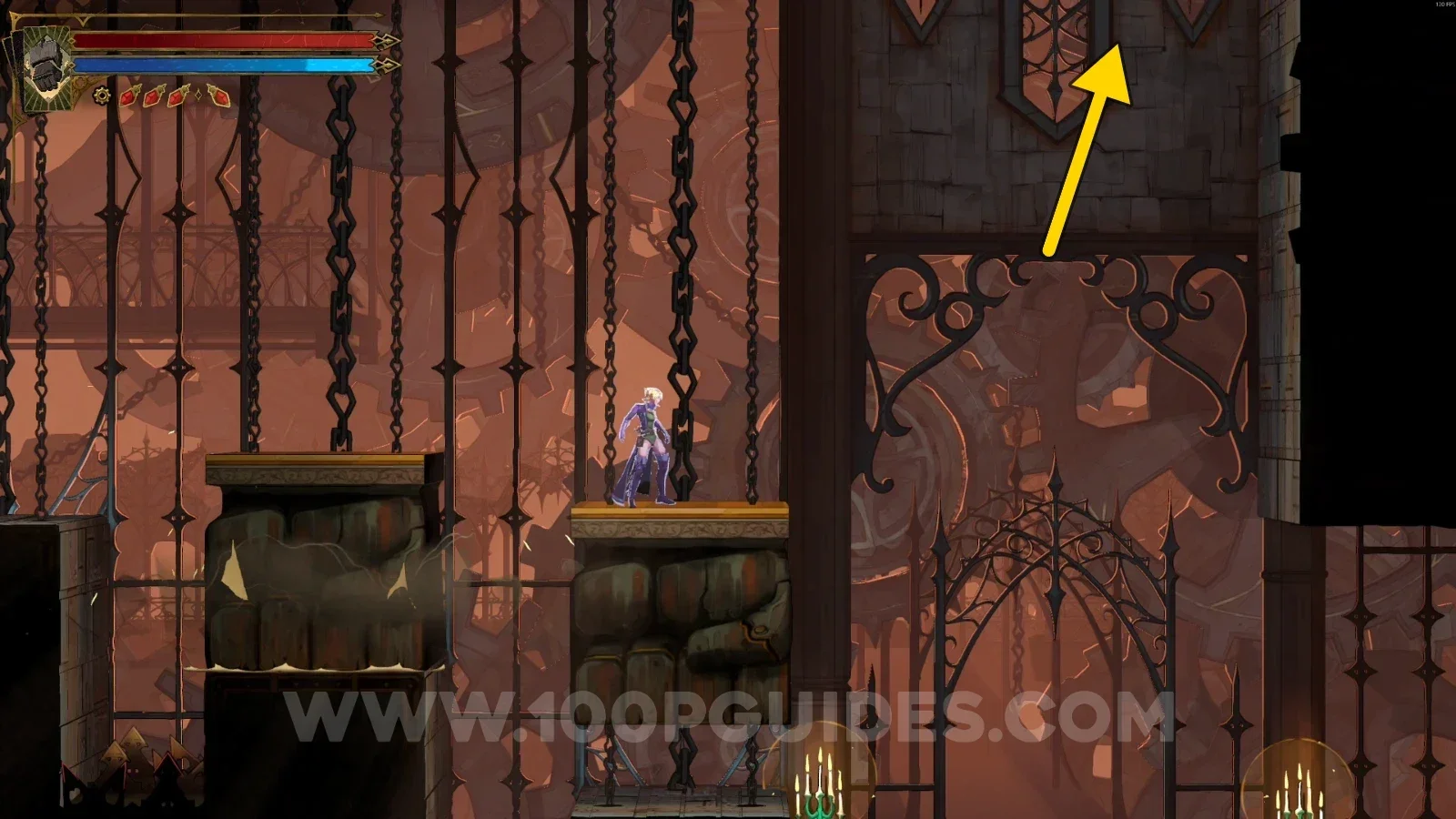 Castlevania Belmont's Curse The Way Of The Fist: door at the top leading to the new area