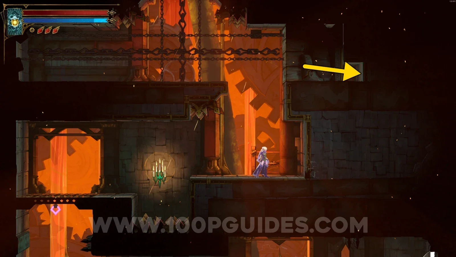 Castlevania Belmont's Curse Central Fuel Reservoir: sliding behind the block to reveal a new area