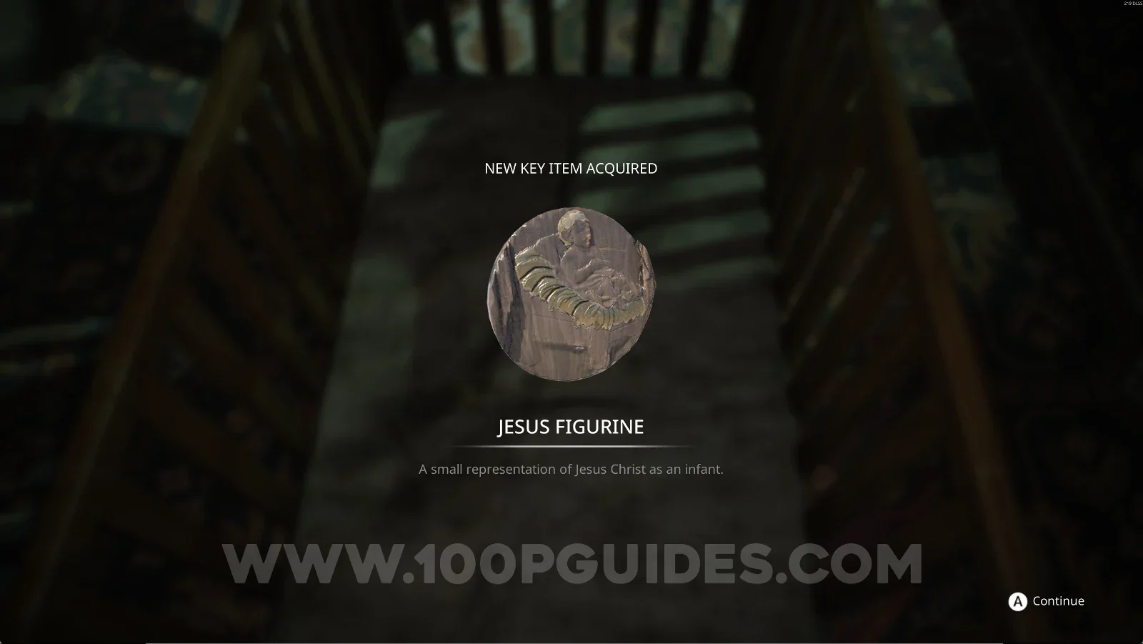 Remothered: Red Nuns Legacy: the Jesus Figurine taken from inside the crib