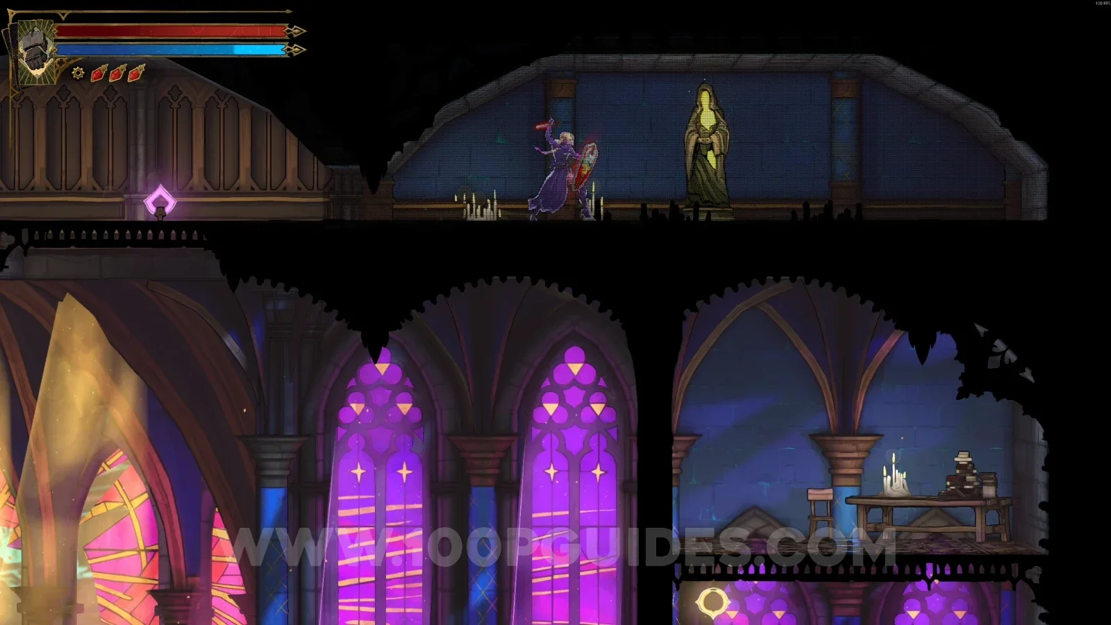 Castlevania Belmonts Curse Chapel: XP Statue #17 at the top of the boss area on the other side