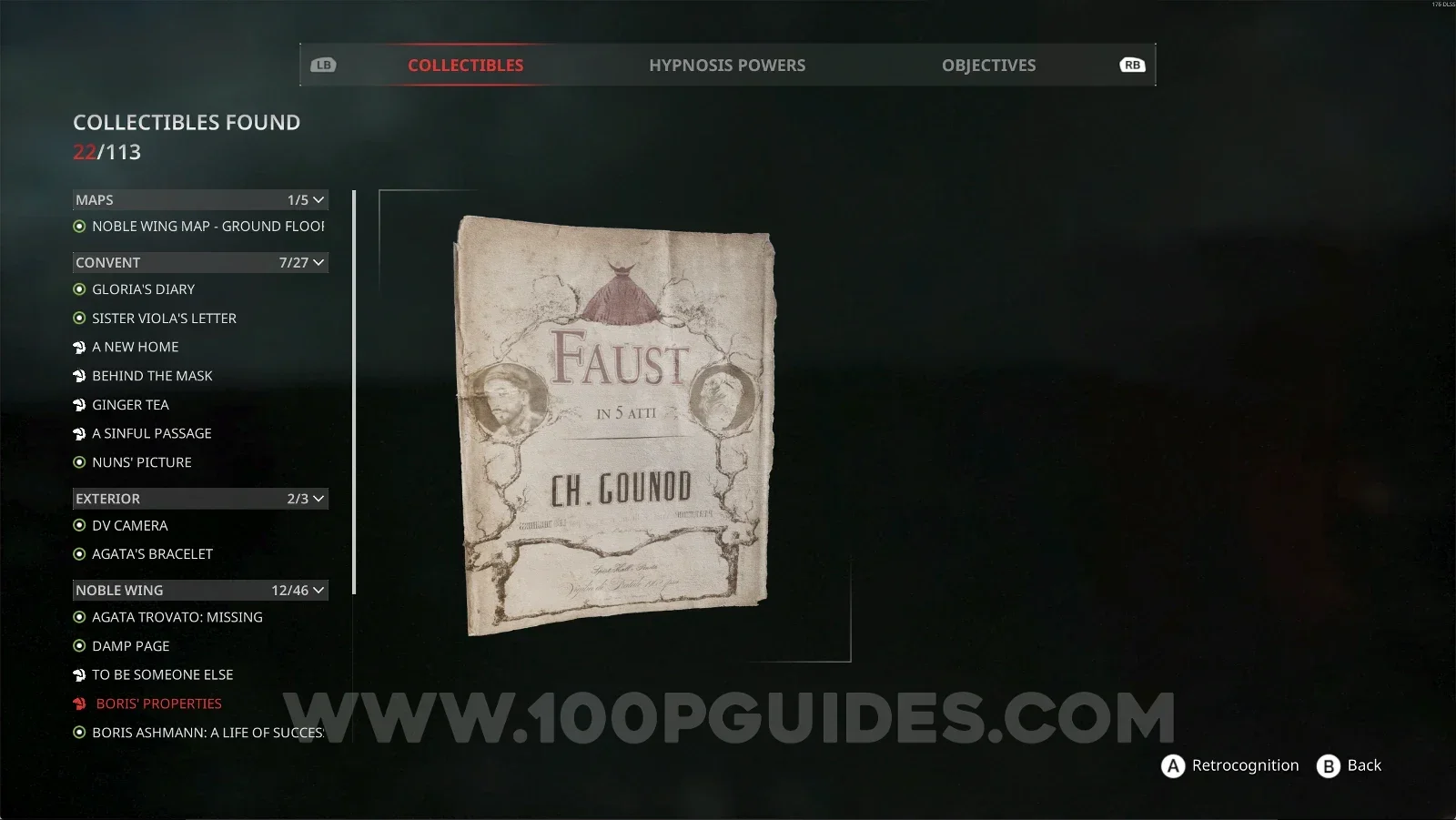 Remothered: Red Nuns Legacy Noble Wing #12: Boris' Properties collectible