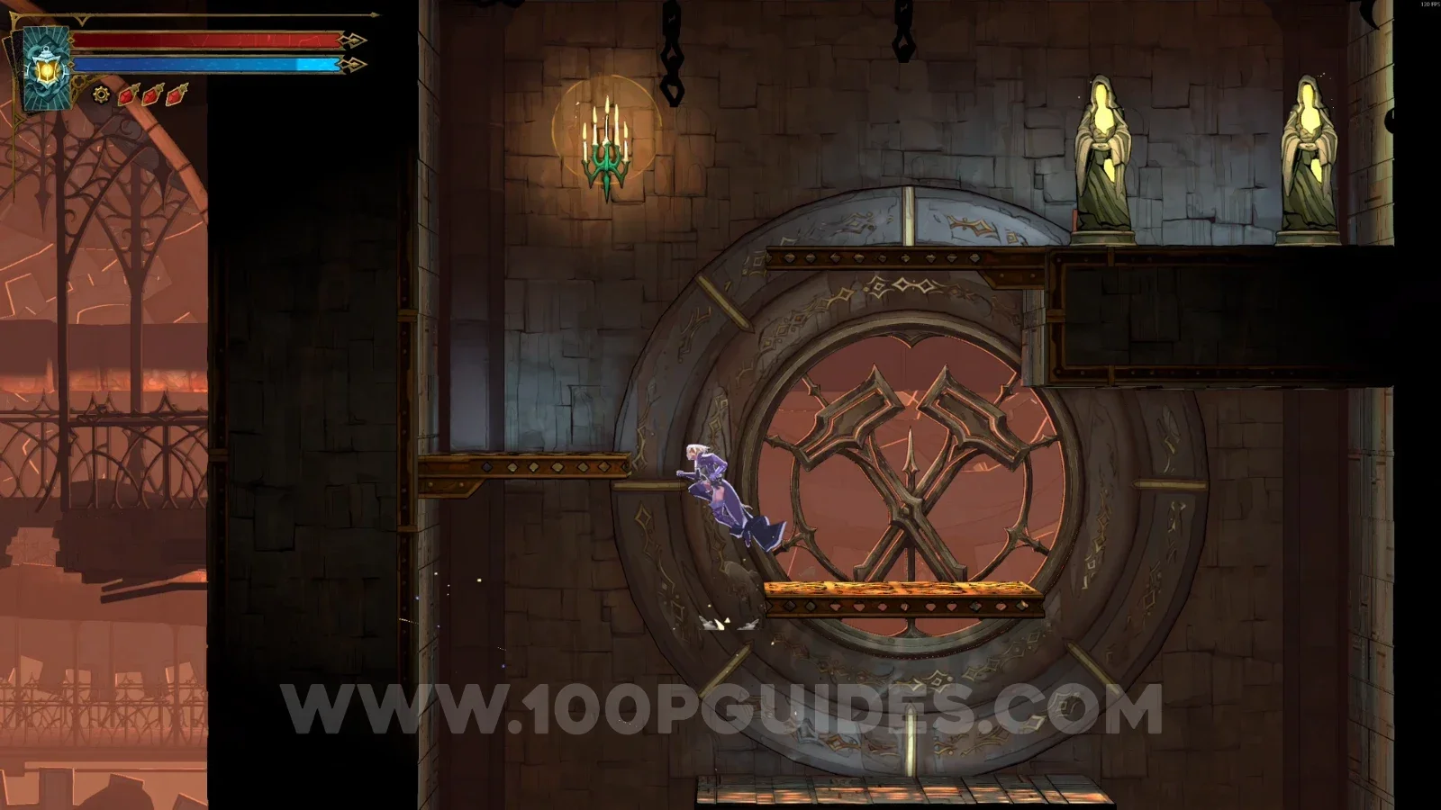 Castlevania Belmonts Curse Eastern Access Shaft: XP Statues #96 and #97 in the marked area