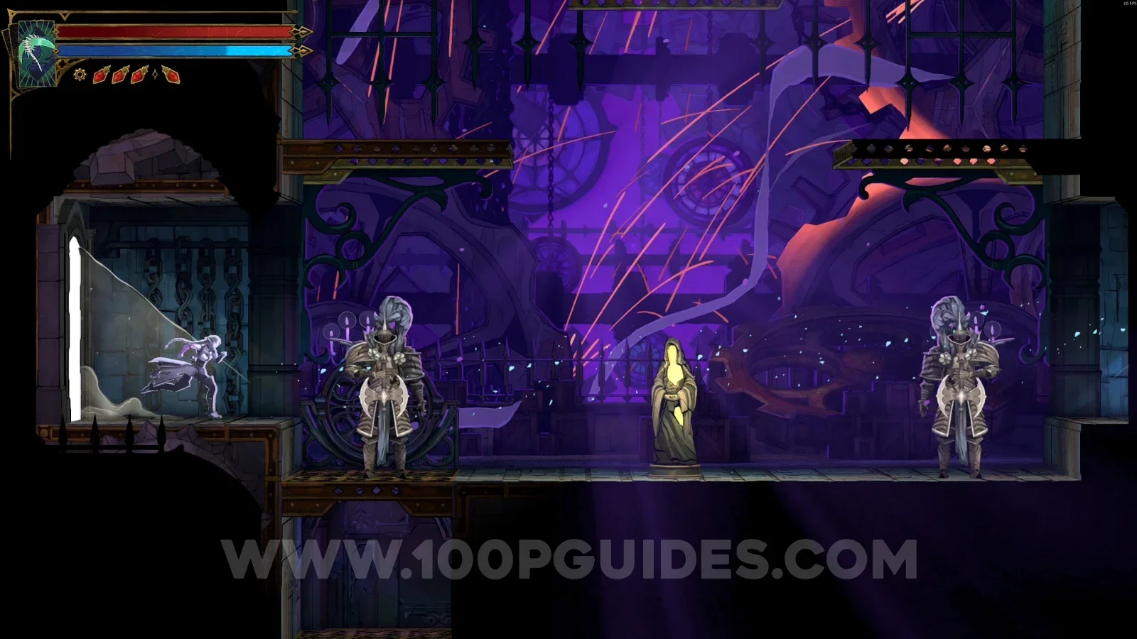 Castlevania Belmont's Curse Eastern Summit: XP Statue #14 in the marked area