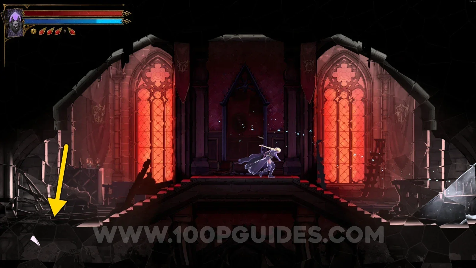 Castlevania Belmonts Curse Hall of Mirrors: going down on the left side of the area