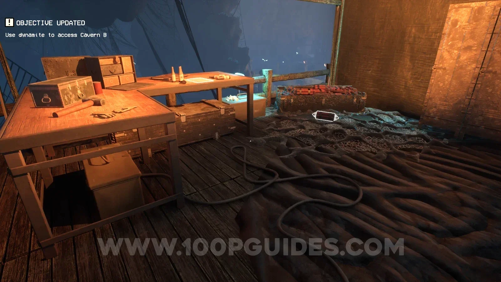 Terrible Lizards Chapter 4: To-do list note on the table next to the dynamite in Cavern A