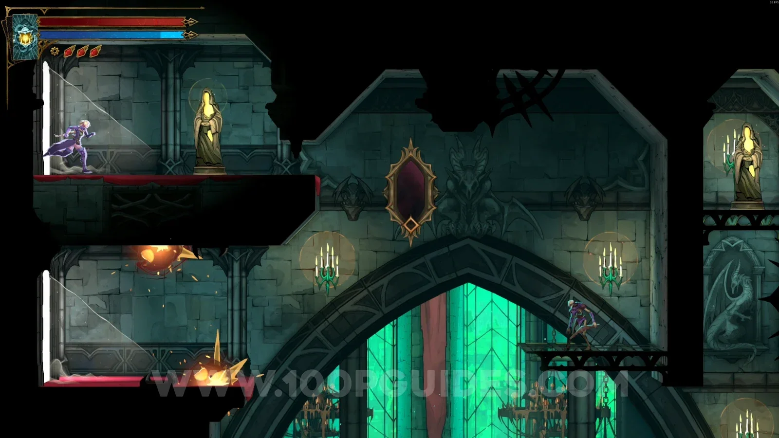 Castlevania Belmonts Curse Ballrooms: XP Statue #17 in the room on the right side