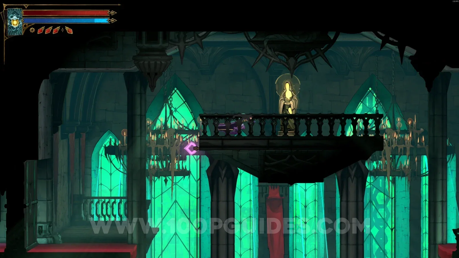 Castlevania Belmonts Curse West Hall: XP Statue #66 in the marked area