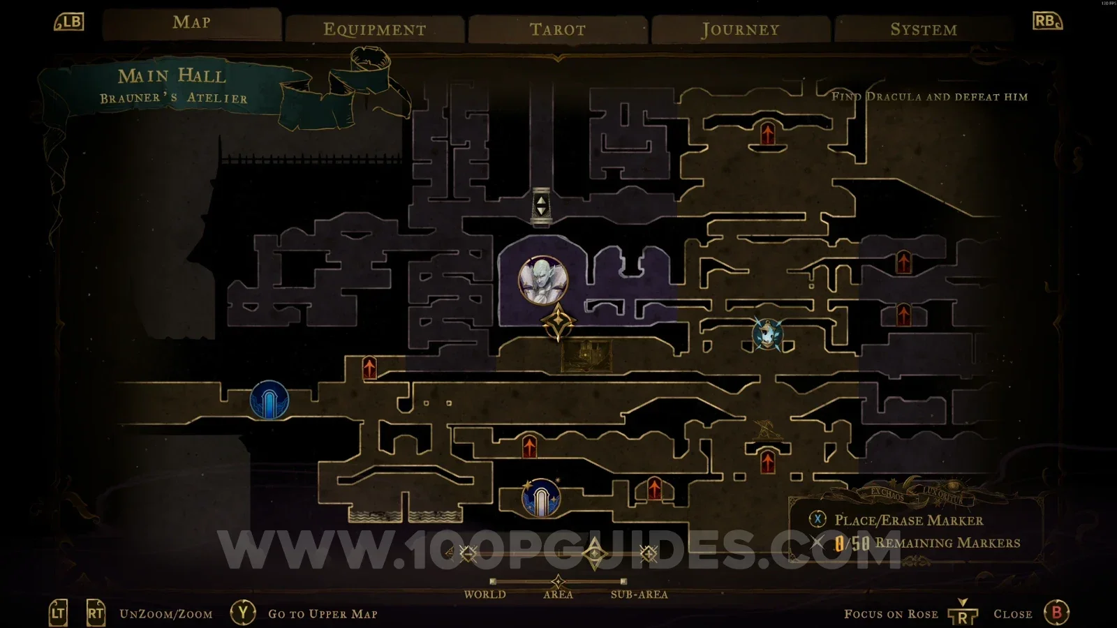 Castlevania Belmonts Curse Brauner's Atelier: the statue to break with the Smash arcane power