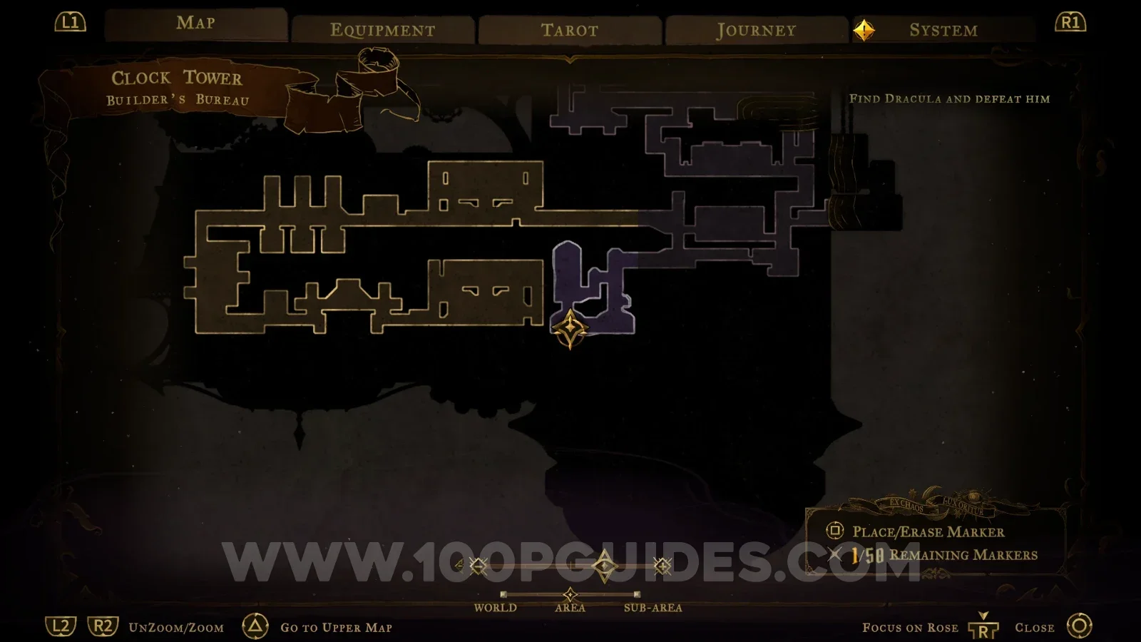 Castlevania Belmont's Curse Clock Tower: Builder's Bureau, location of the A Sketch From Talos clue