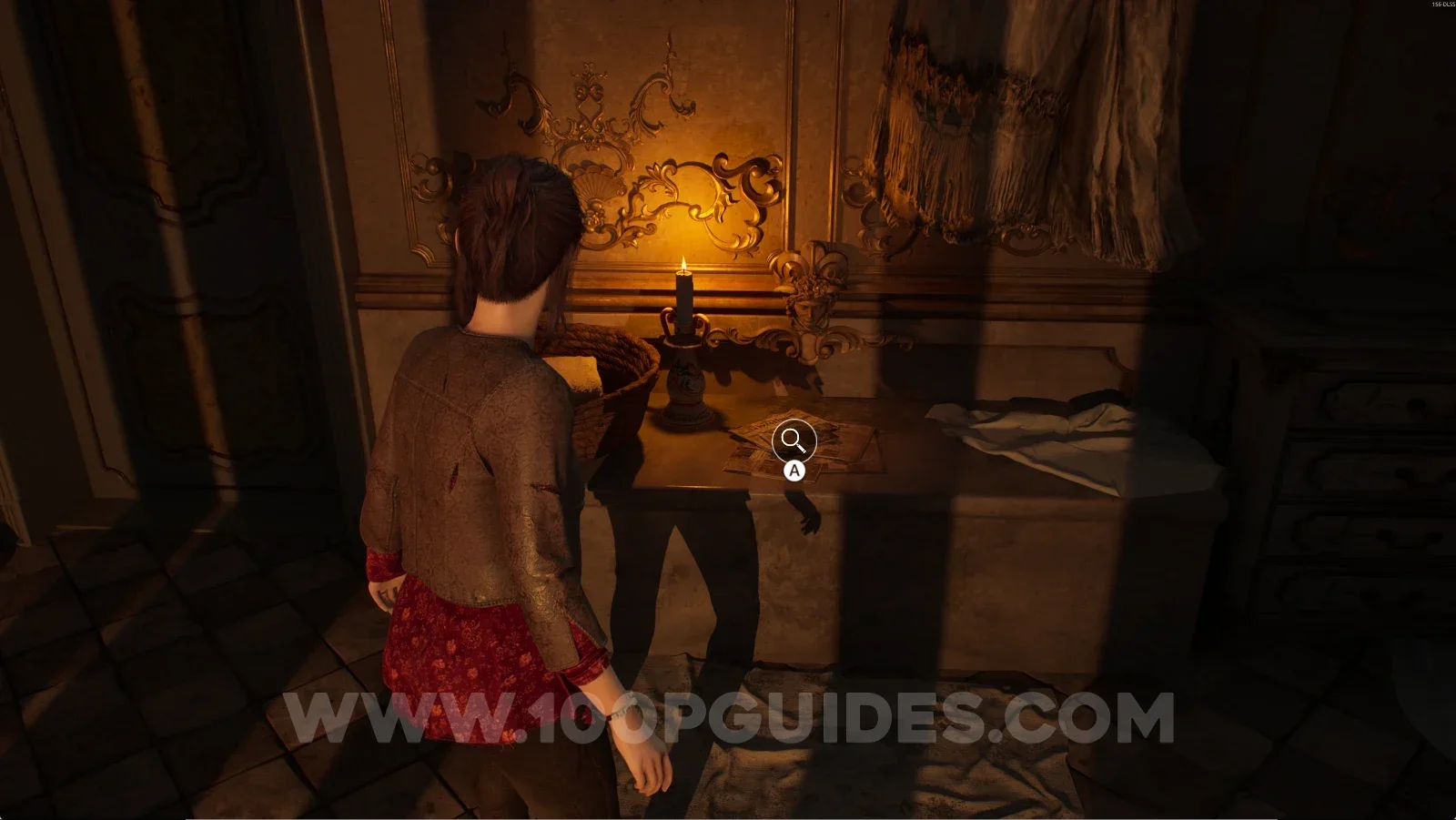 Remothered: Red Nuns Legacy Noble Wing #1: the table in the new room holding Agata Trovato: Missing