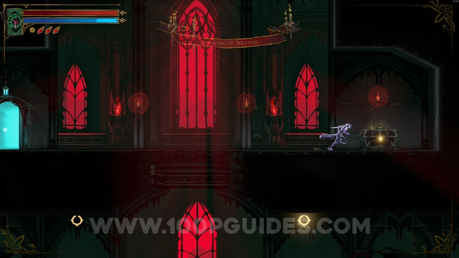 Castlevania Belmonts Curse Sanctuary Of Solitude: Relic #1 Gloomstone chest on the right of the Ferryman's Wharf