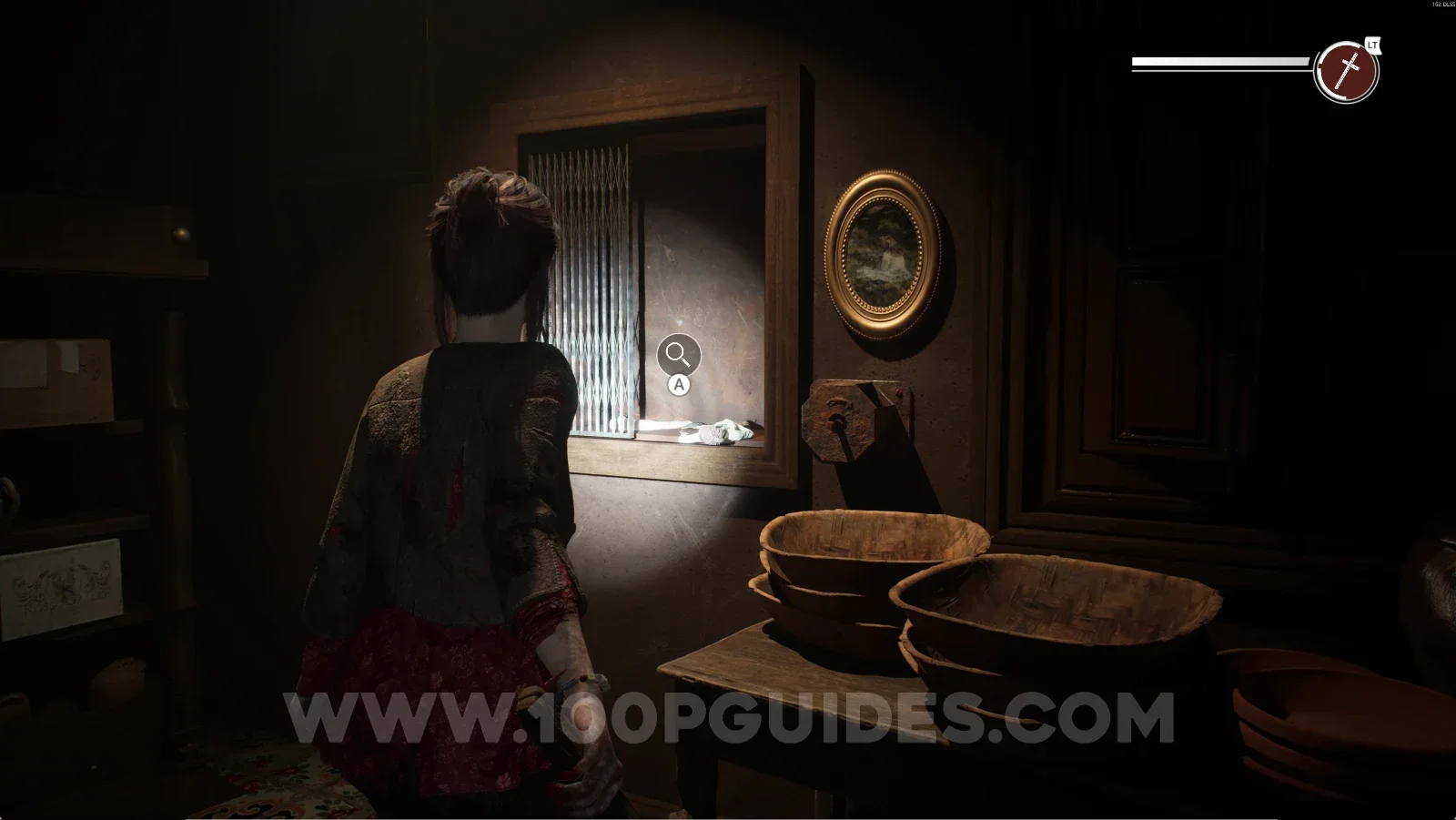 Remothered: Red Nuns Legacy kitchen: interacting with the dumbwaiter to take the doll