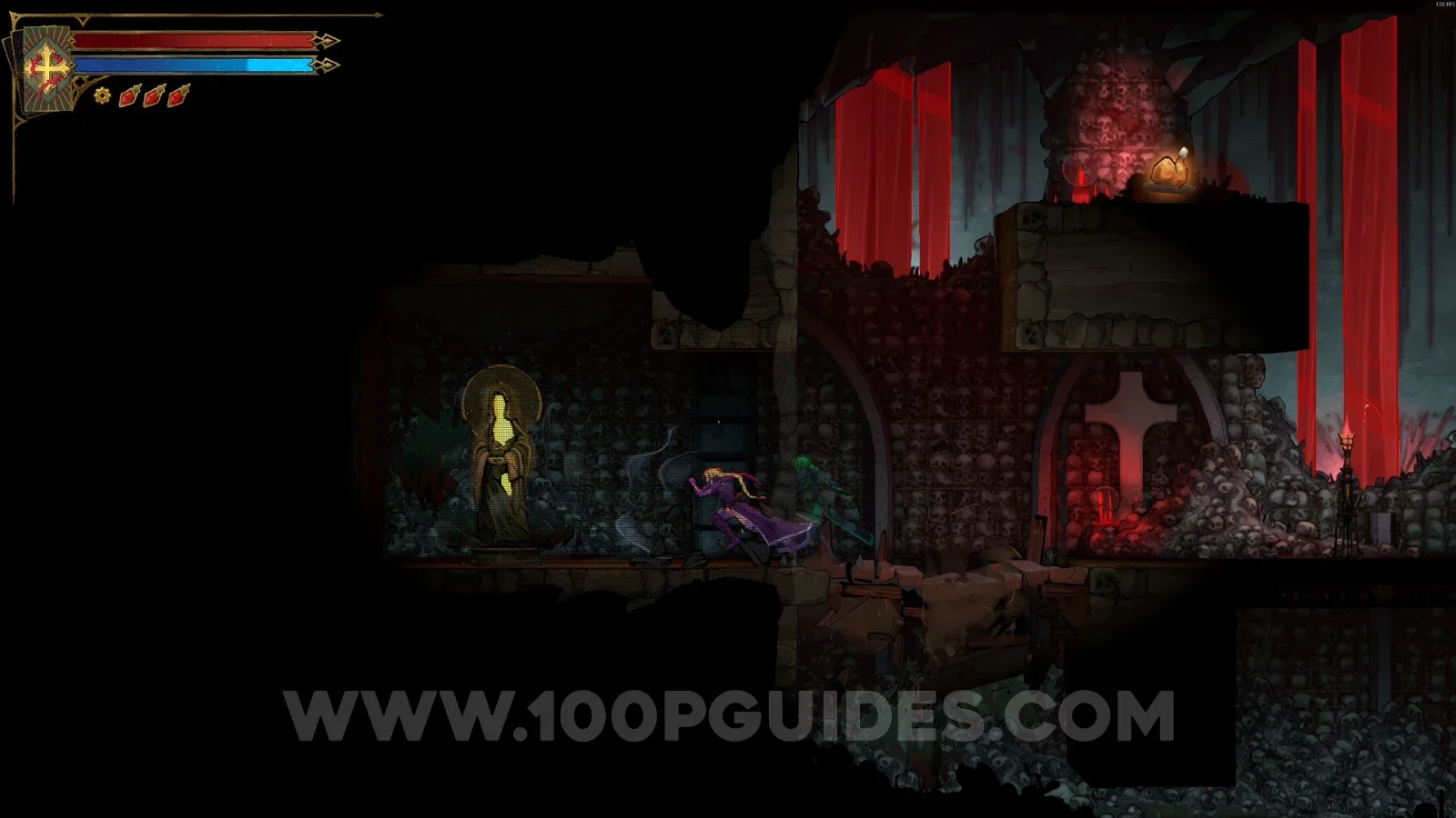 Castlevania Belmonts Curse Blood Pits: XP Statue #62 in the marked area