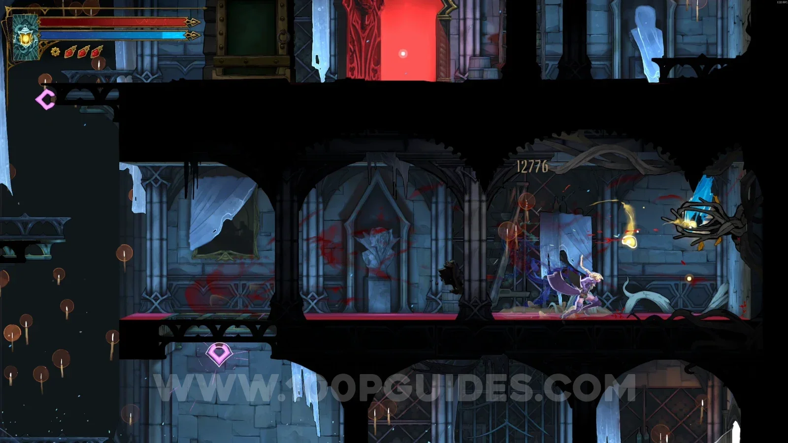 Castlevania Belmont's Curse Wine Cellar: Wise Heart Fragment #11 at the end of the path shown on the map
