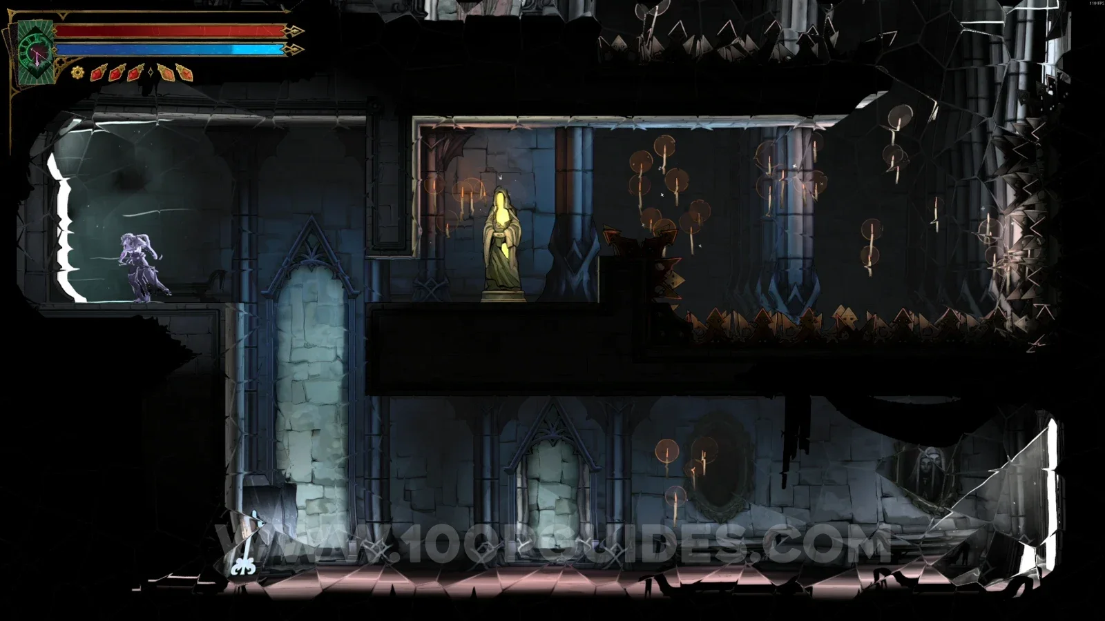 Castlevania Belmonts Curse Looping Hallways: XP Statue #145 reached through the portals