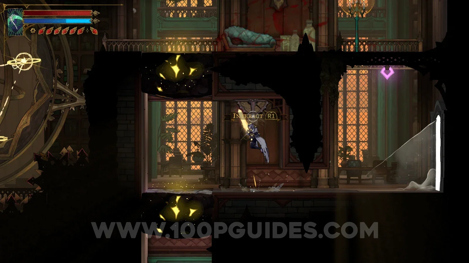 Castlevania Belmonts Curse Curiosity Cabinet: breaking the floor in the upper part