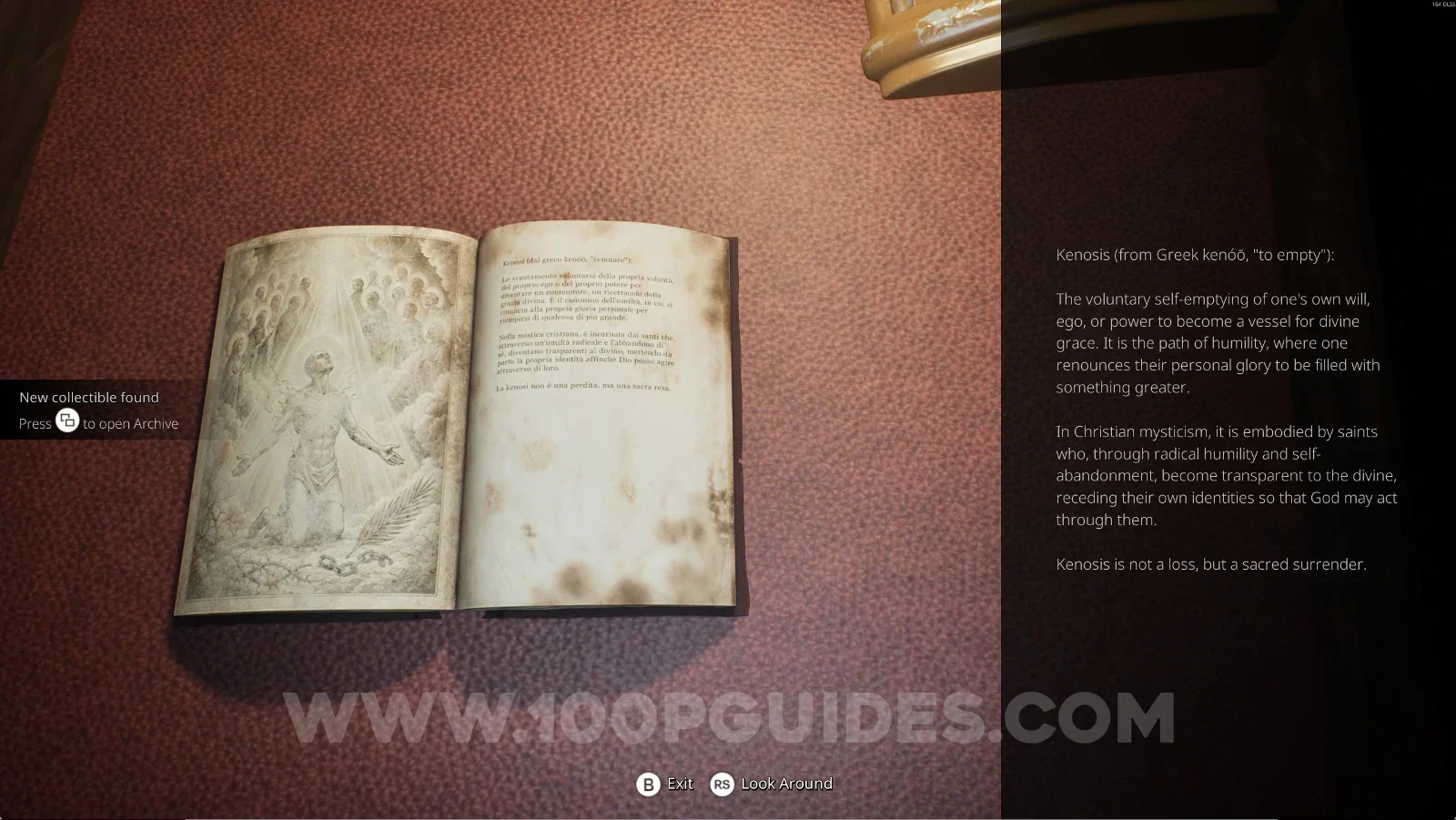 Remothered: Red Nuns Legacy: Kenosis on top of the table revealed in the Library