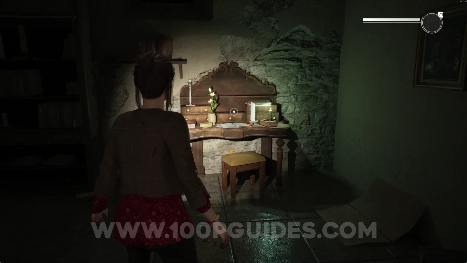 Remothered: Red Nuns Legacy Convent: the book on the table, used with the power for Retrocognition #12