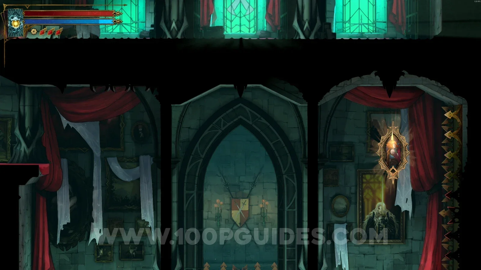 Castlevania Belmonts Curse Old Gallery: going into the painting on the right to launch upward