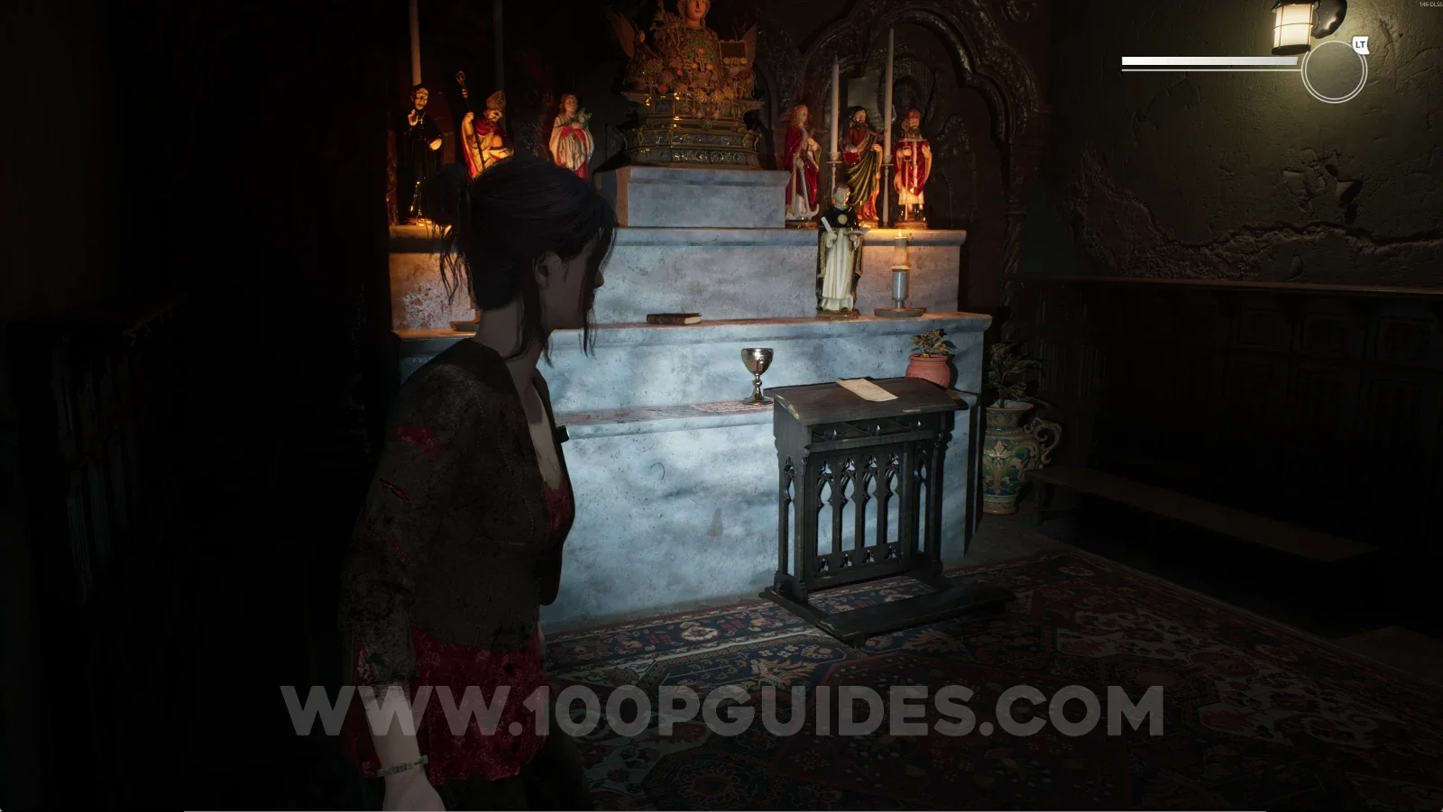 Remothered: Red Nuns Legacy: Marta's Letter on top of the kneeler