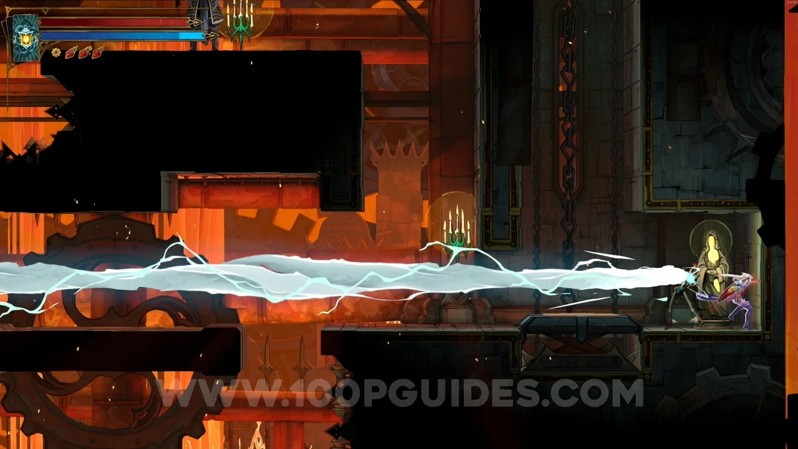 Castlevania Belmonts Curse Path Of The Builder: XP Statue #94 in the marked area